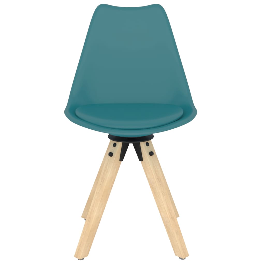 Eetkamerstoelen draaibaar 4 st PP turquoise