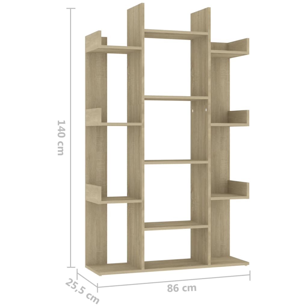 Boekenkast 86x25,5x140 cm bewerkt hout