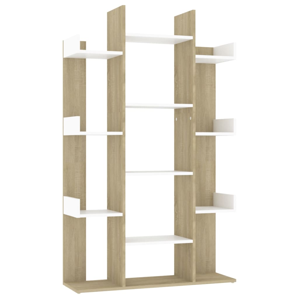 Boekenkast 86x25,5x140 cm bewerkt hout