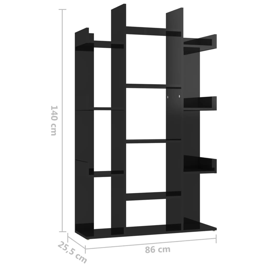 Boekenkast 86x25,5x140 cm bewerkt hout