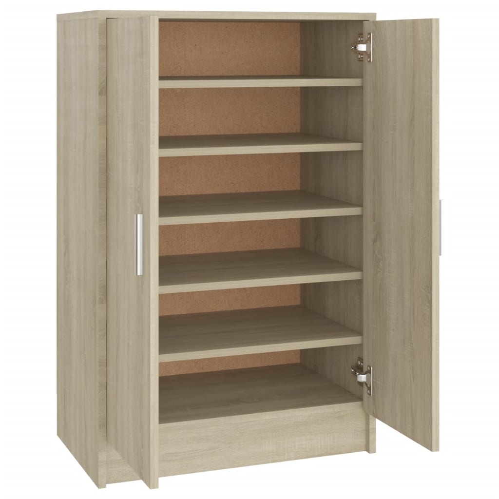 Schoenenkast 60x35x92 cm bewerkt hout