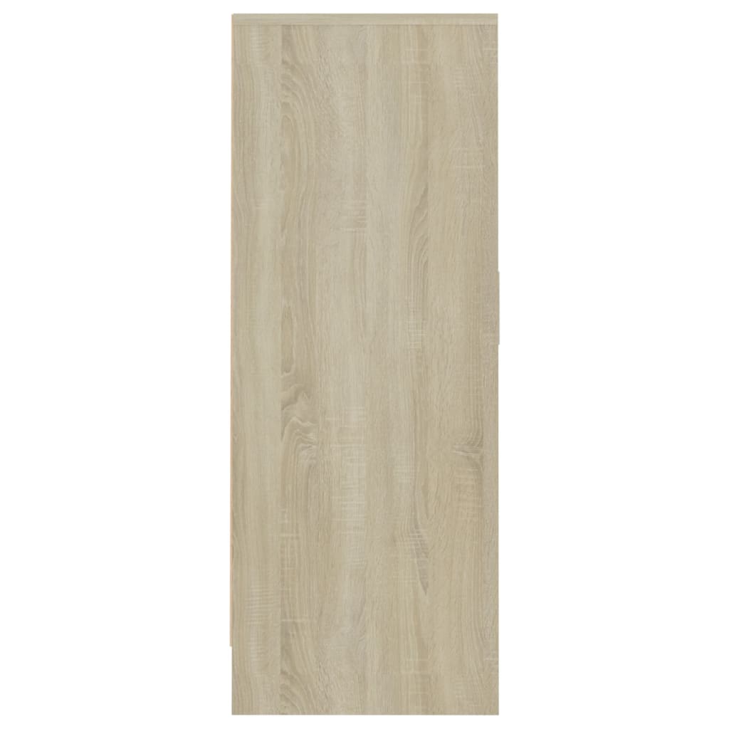 Schoenenkast 60x35x92 cm bewerkt hout eikenkleurig