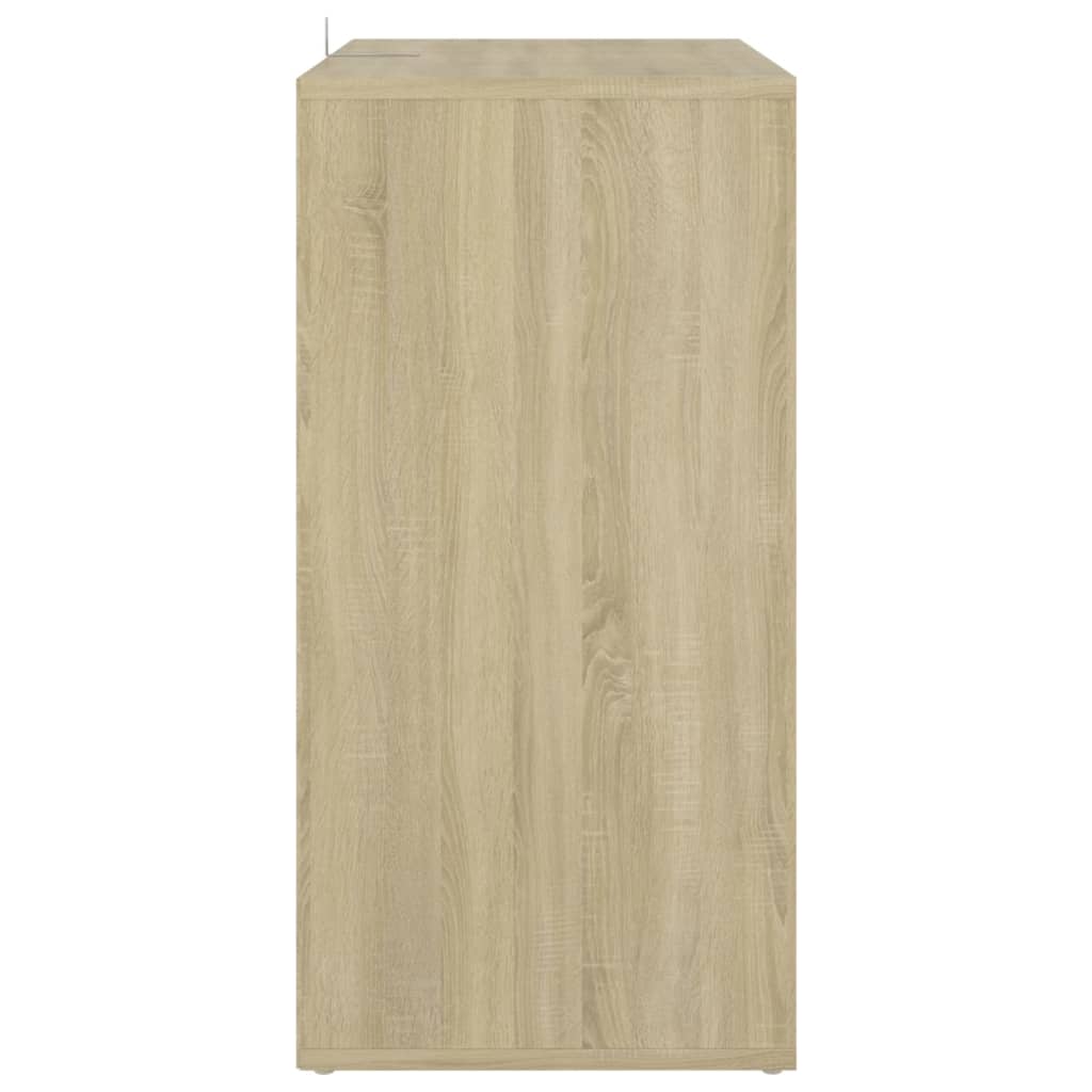 Schoenenkast 60x35x70 cm bewerkt hout eikenkleurig