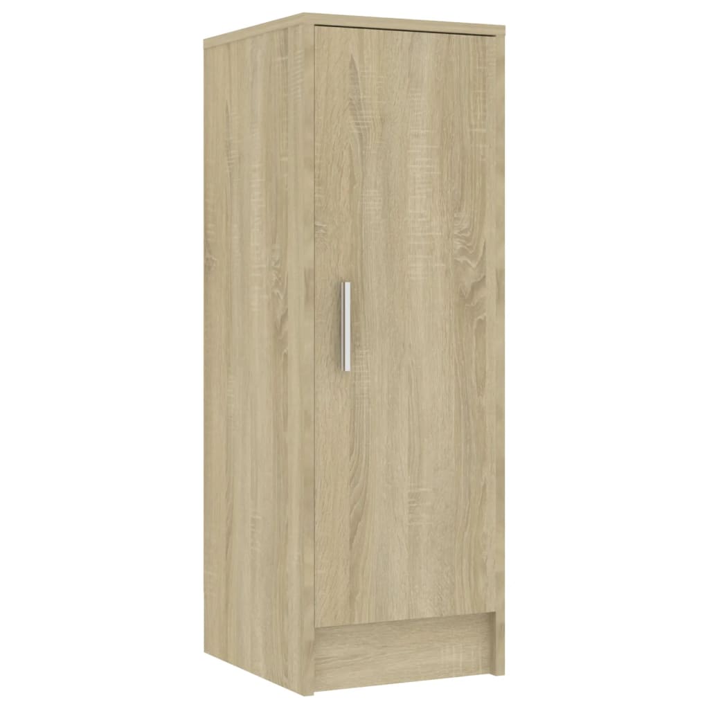 Schoenenkast 32x35x92 cm bewerkt hout eikenkleurig