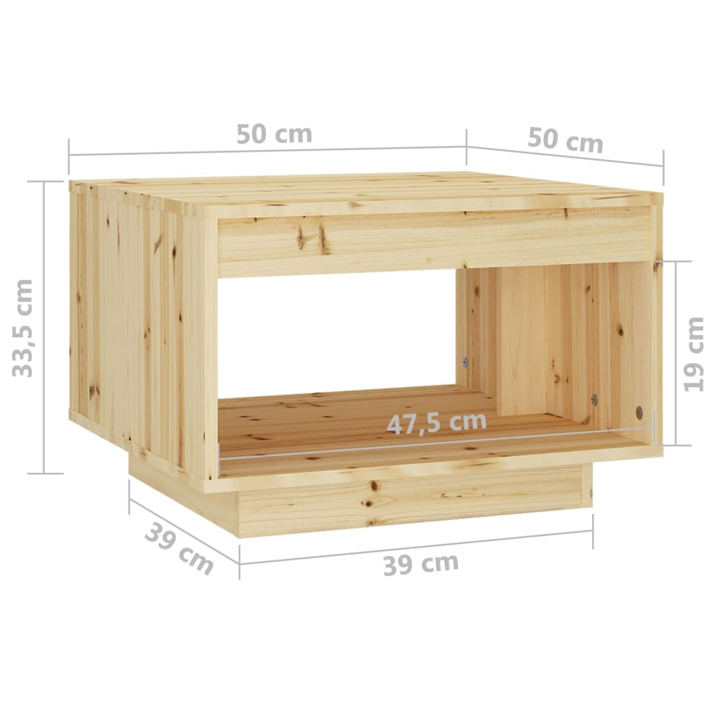 Salontafel 110x50x33,5 cm massief vurenhout