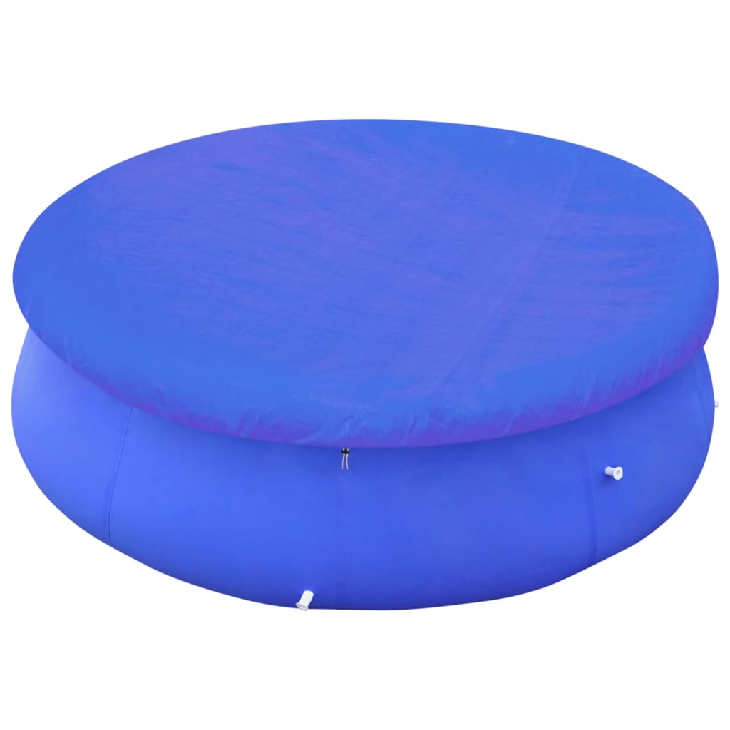 Zwembadhoezen 2 st rond 90 g/m² 460 cm PE