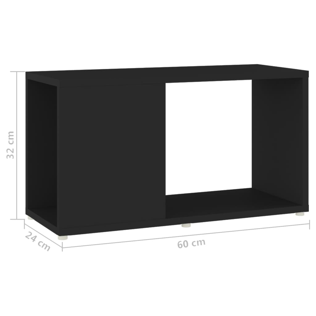 Tv-meubel 60x24x32 cm bewerkt hout wit