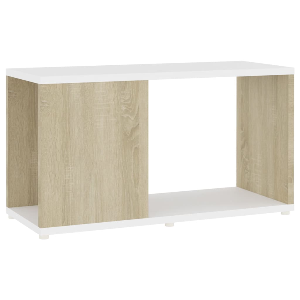 Tv-meubel 60x24x32 cm bewerkt hout eikenkleurig