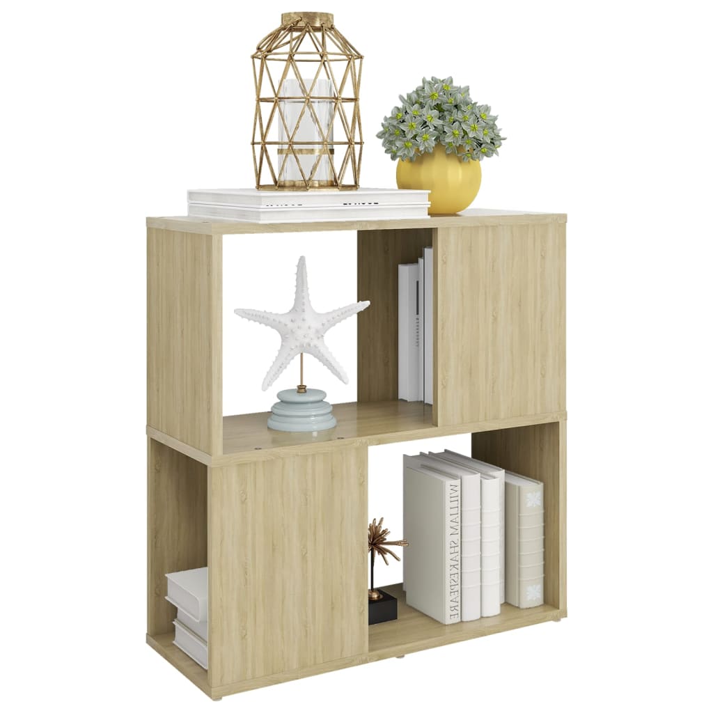 Boekenkast 60x24x63 cm bewerkt hout