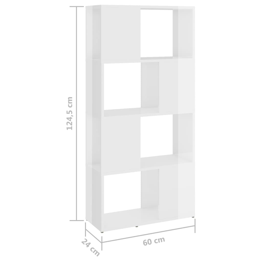 Boekenkast/kamerscherm 60x24x124,5 cm