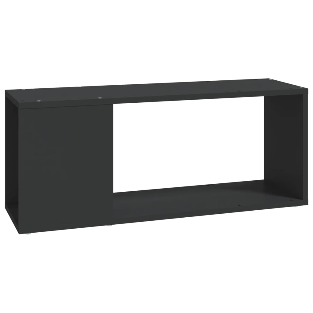 Tv-meubel 80x24x32 cm bewerkt hout zwart