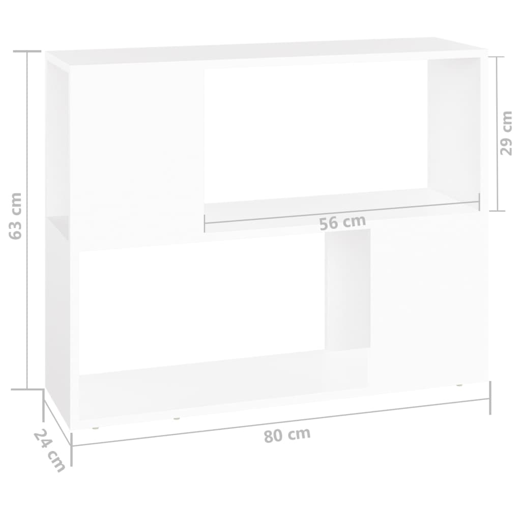 Tv-meubel 80x24x63 cm bewerkt hout