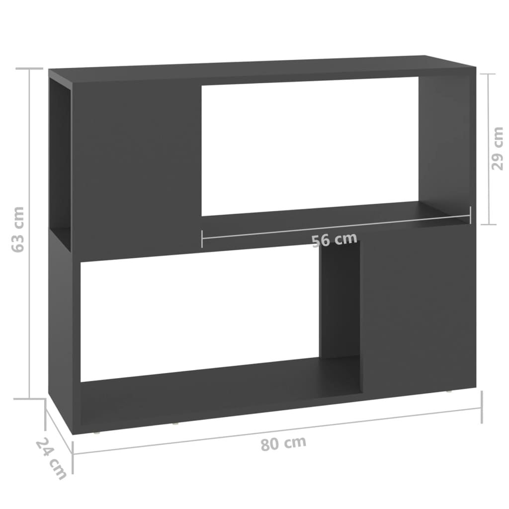 Tv-meubel 80x24x63 cm bewerkt hout