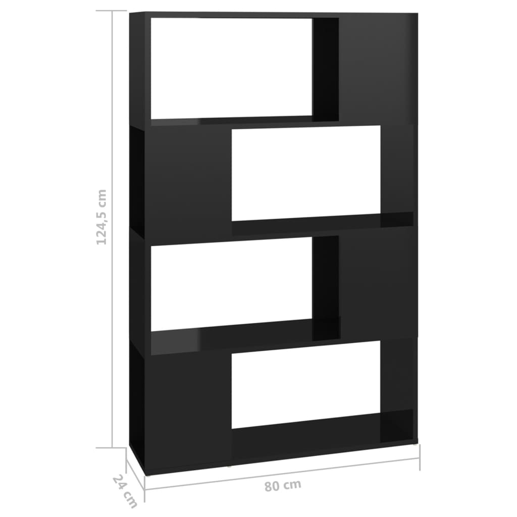 Boekenkast/kamerscherm 80x24x124,5 cm