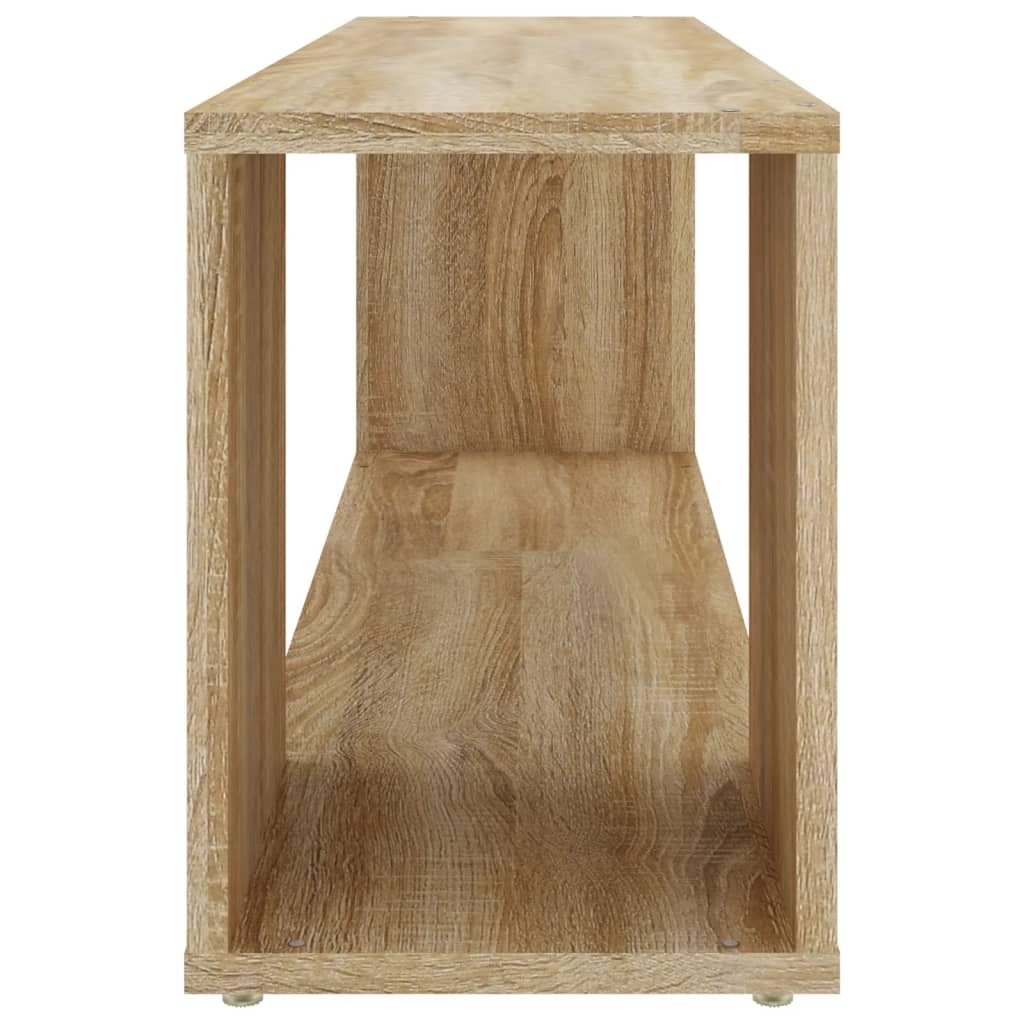 Tv-meubel 100x24x32 cm bewerkt hout eikenkleurig