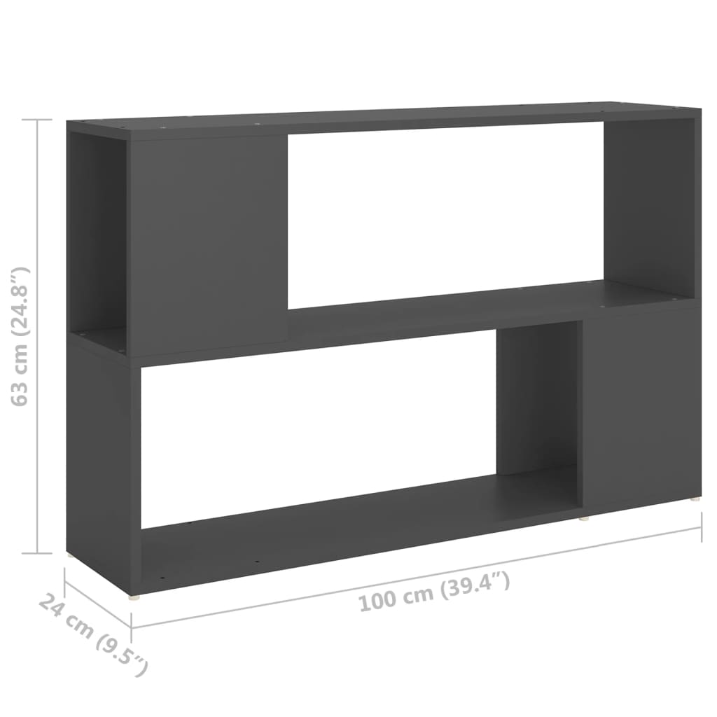 Boekenkast 100x24x63 cm bewerkt hout eikenkleurig