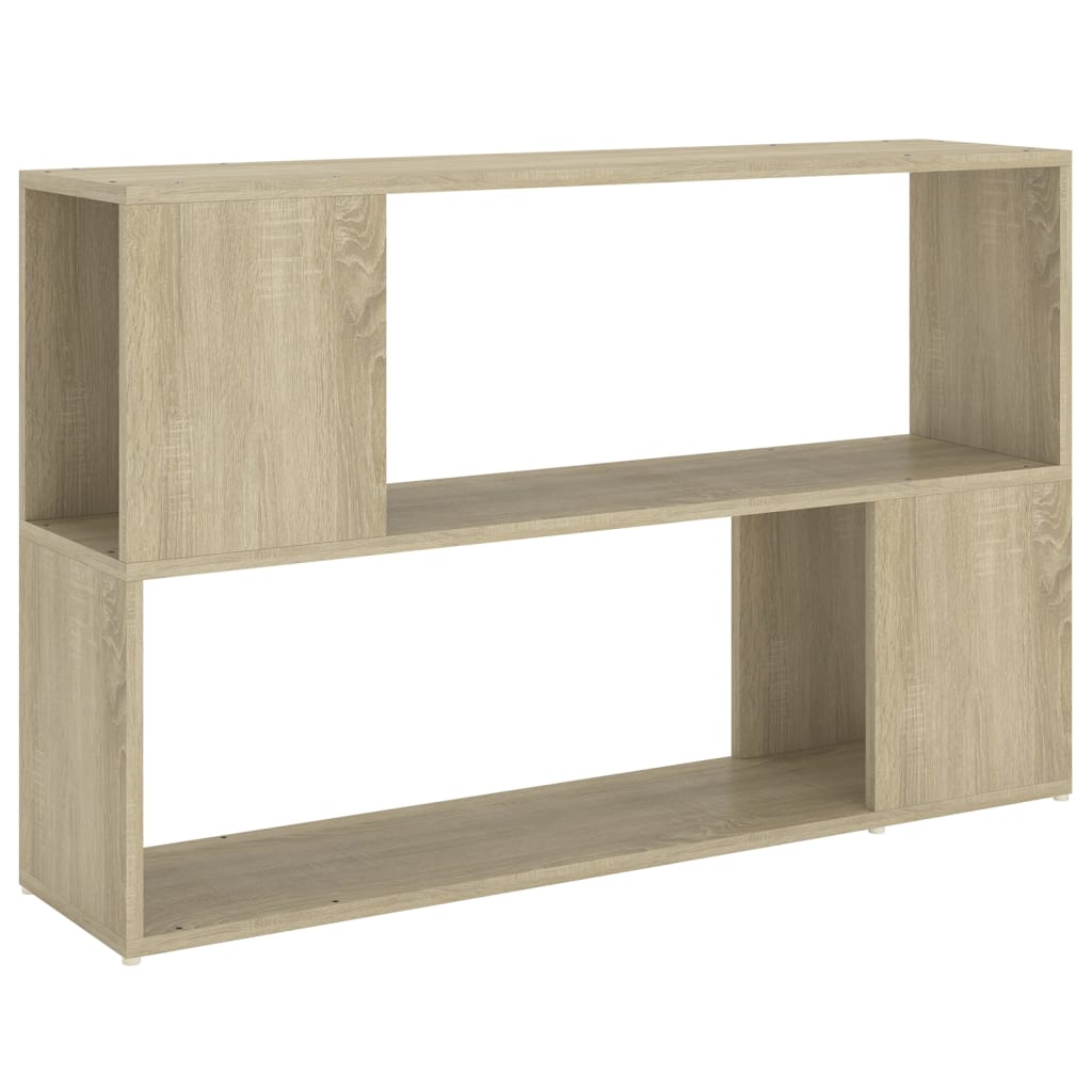 Boekenkast 100x24x63 cm bewerkt hout eikenkleurig