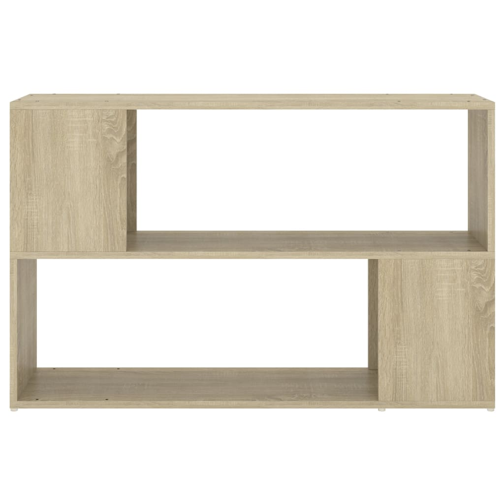 Boekenkast 100x24x63 cm bewerkt hout eikenkleurig