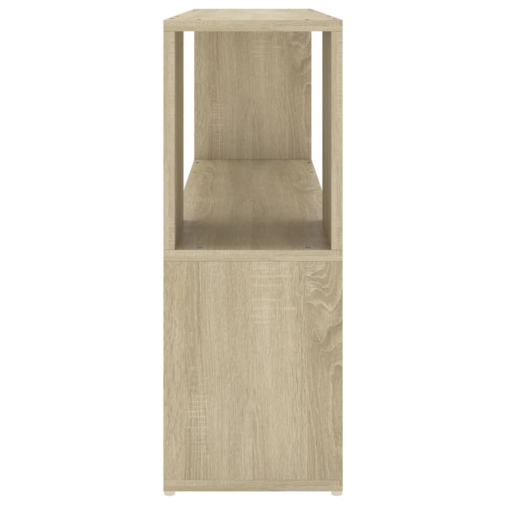 Boekenkast 100x24x63 cm bewerkt hout eikenkleurig