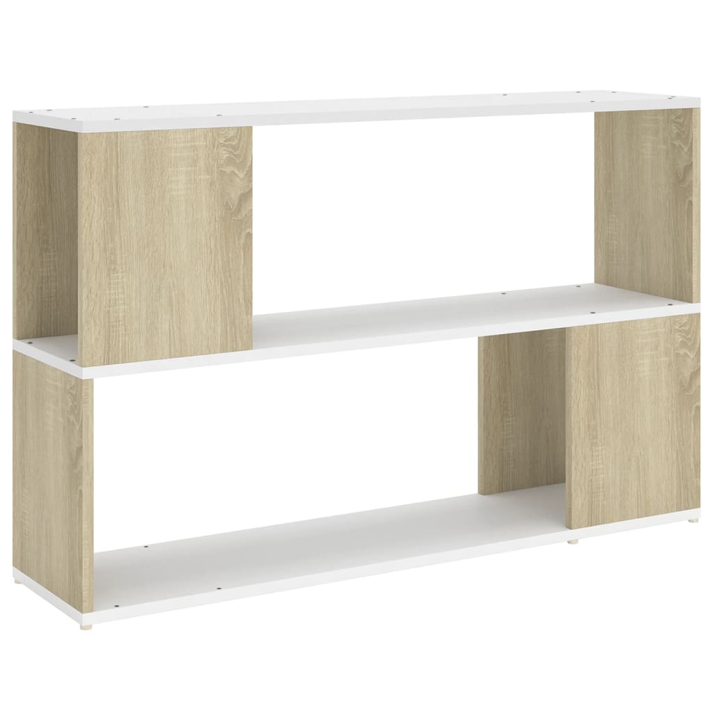 Boekenkast 100x24x63 cm bewerkt hout eikenkleurig