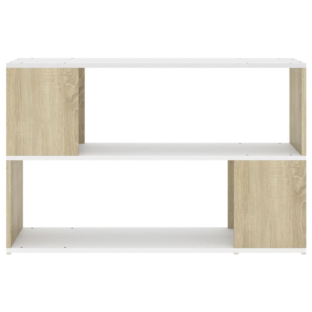 Boekenkast 100x24x63 cm bewerkt hout eikenkleurig