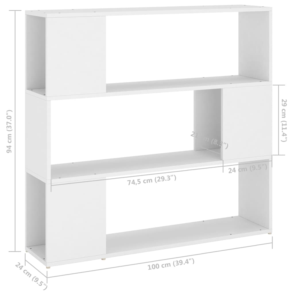 Boekenkast/kamerscherm 100x24x94 cm