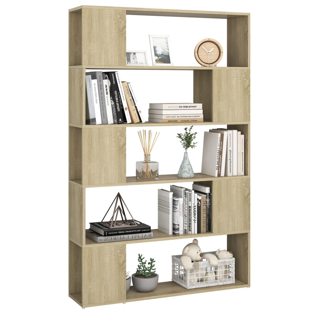 Boekenkast/kamerscherm 100x24x155 cm bewerkt hout