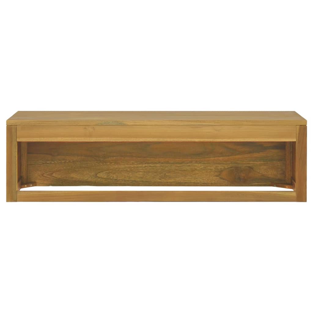 Badkamerwandkast 110x45x30 cm massief teakhout