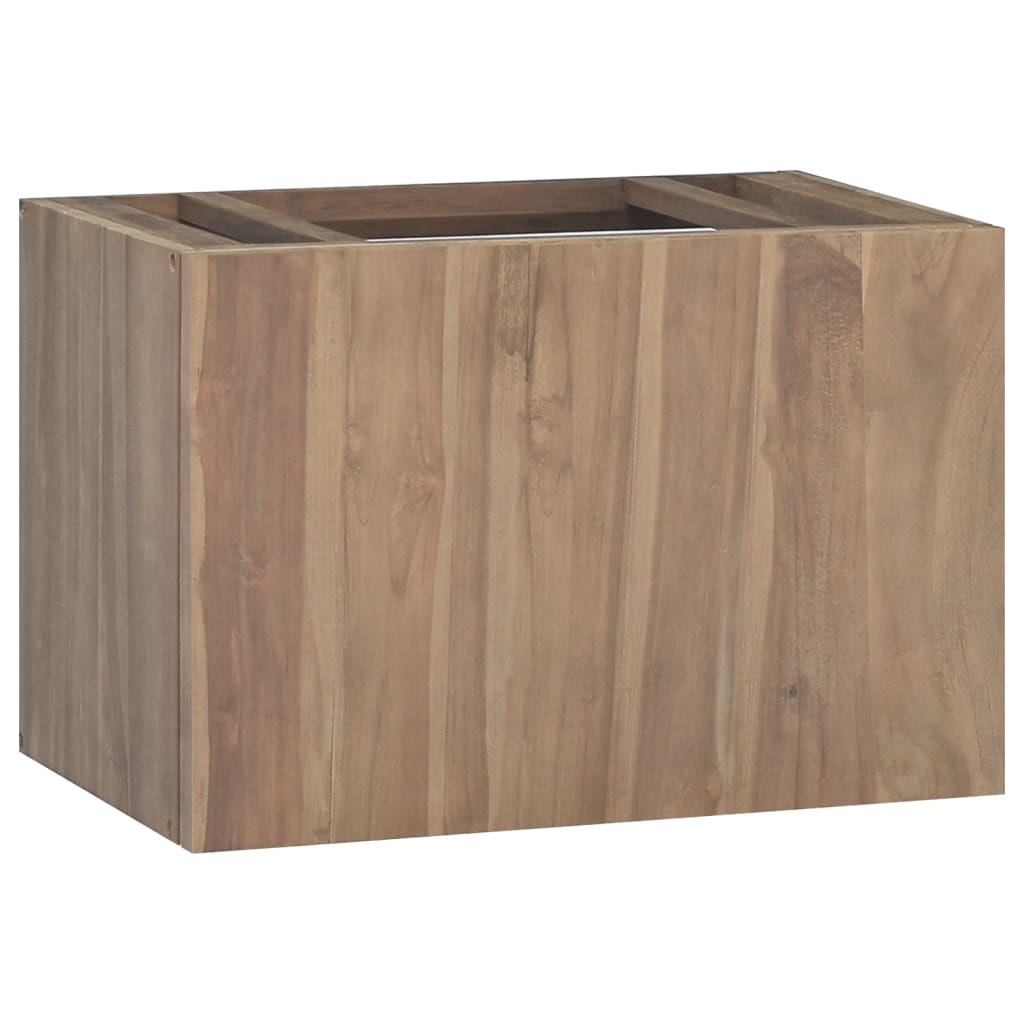 Badkamerwandkast 90x39x40 cm massief teakhout