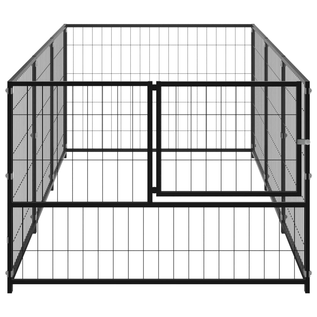 Hondenkennel 3 m² staal