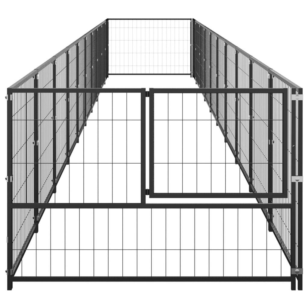 Hondenkennel 3 m² staal