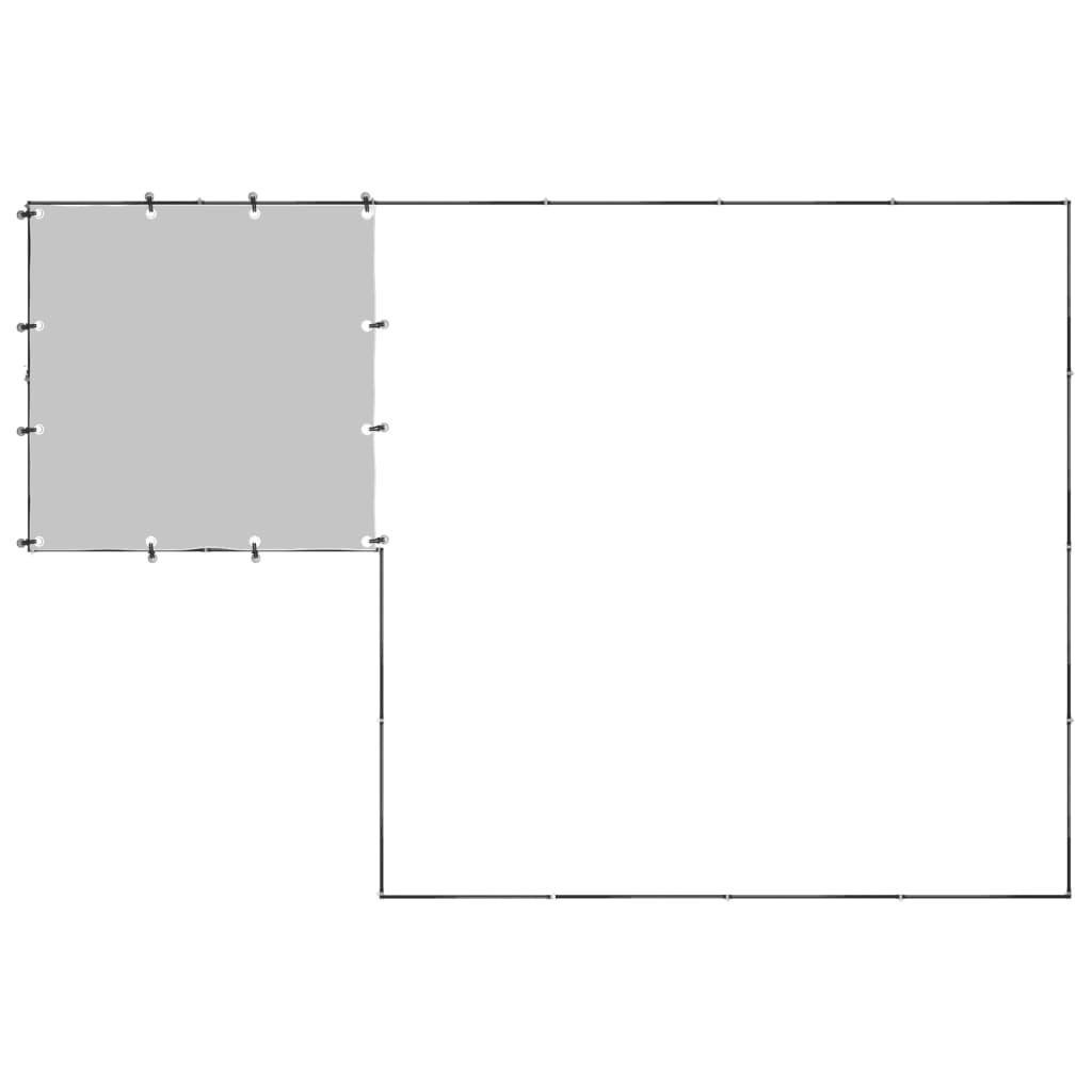 Hondenkennel 6,05 m² staal zilverkleurig