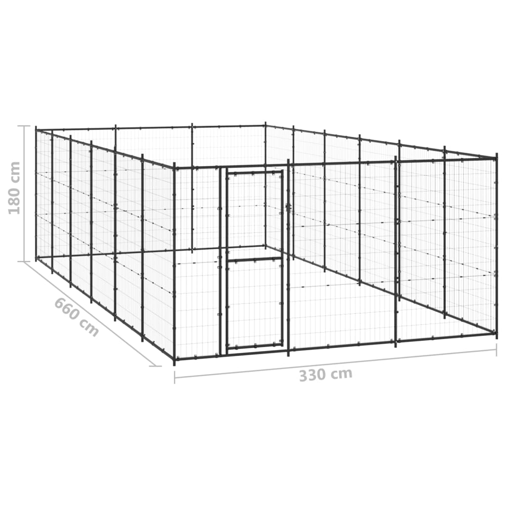 Hondenkennel 50,82 m² staal