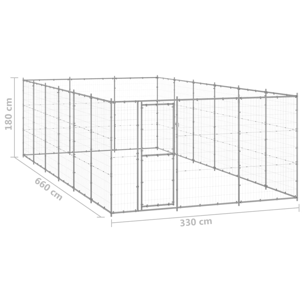 Hondenkennel 50,82 m² staal