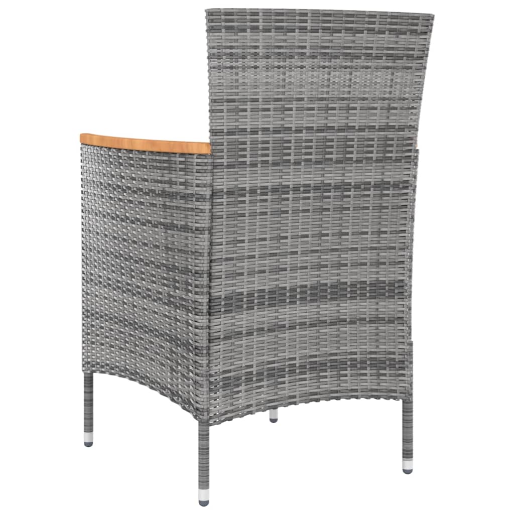 Tuinstoelen 4 st poly rattan