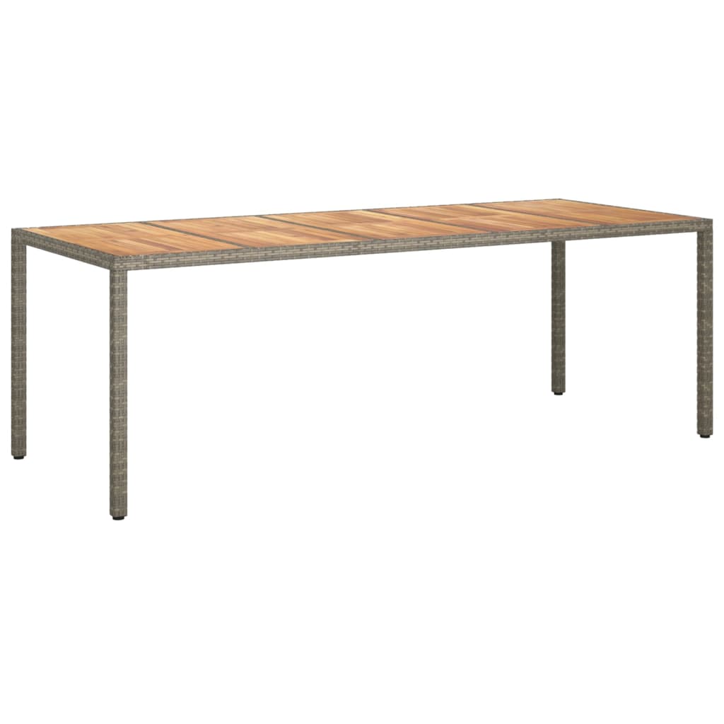 Tuintafel 250x100x75 cm poly rattan