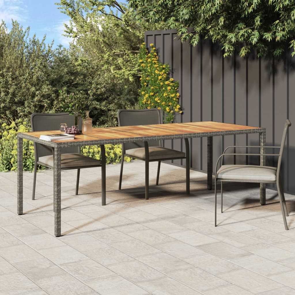 Tuintafel 250x100x75 cm poly rattan