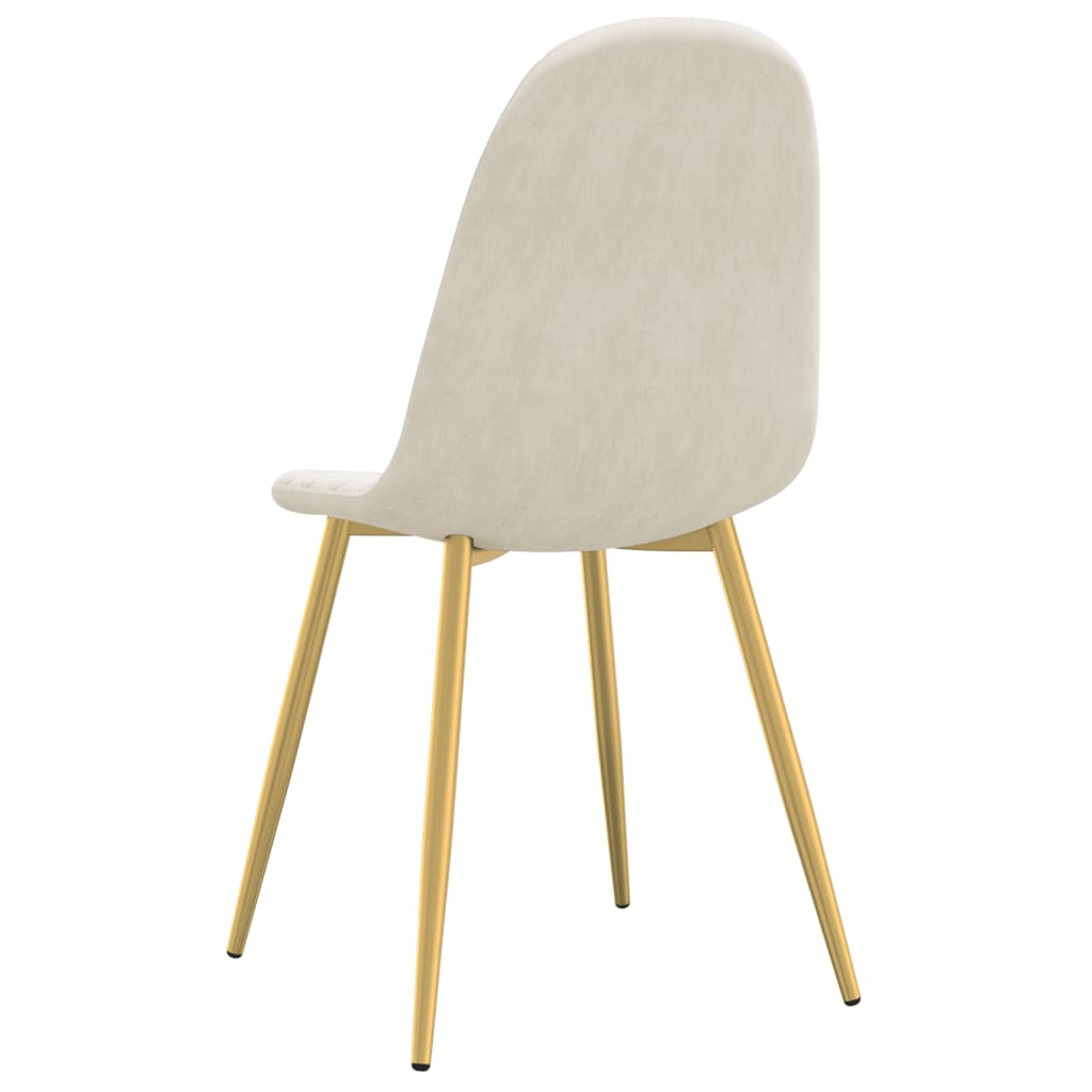 Eetkamerstoelen 4 st fluweel