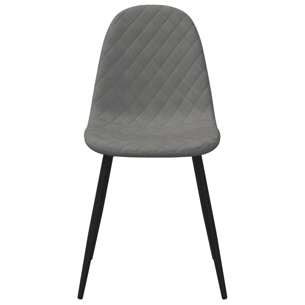 Eetkamerstoelen 6 st fluweel