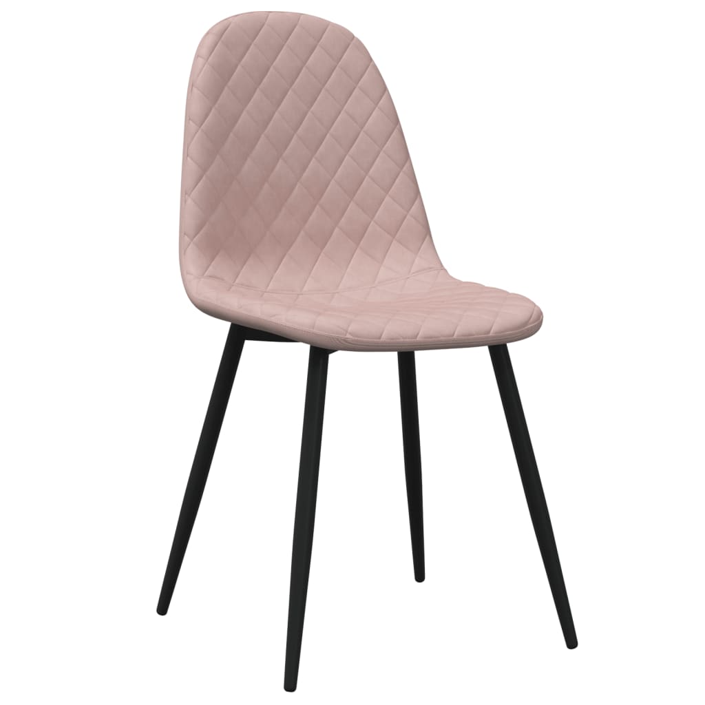 Eetkamerstoelen 6 st fluweel