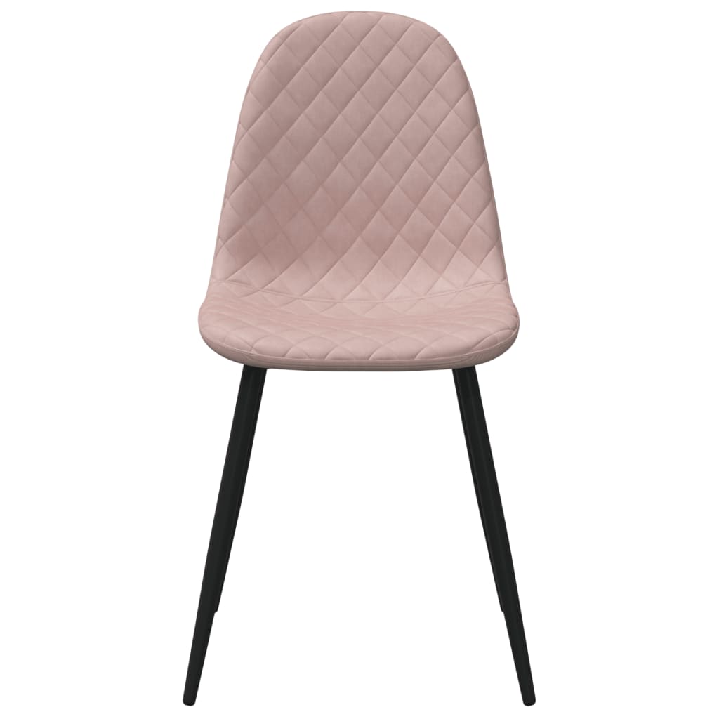 Eetkamerstoelen 6 st fluweel