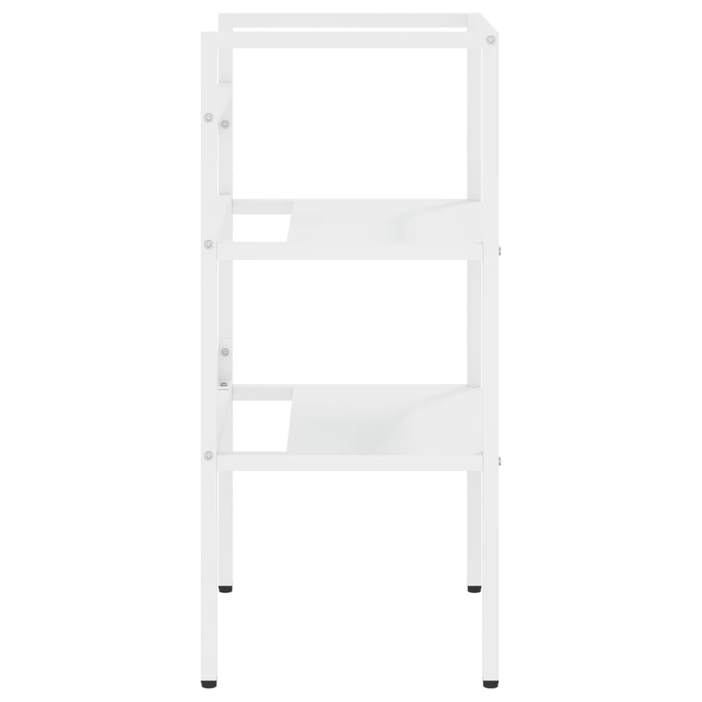 Wastafelframe 59x38x83 cm ijzer wit