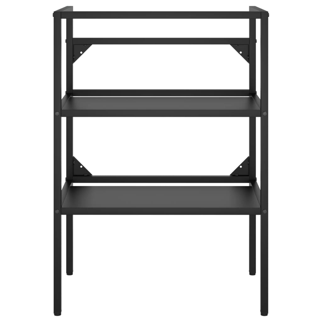 Wastafelframe 59x38x83 cm ijzer wit