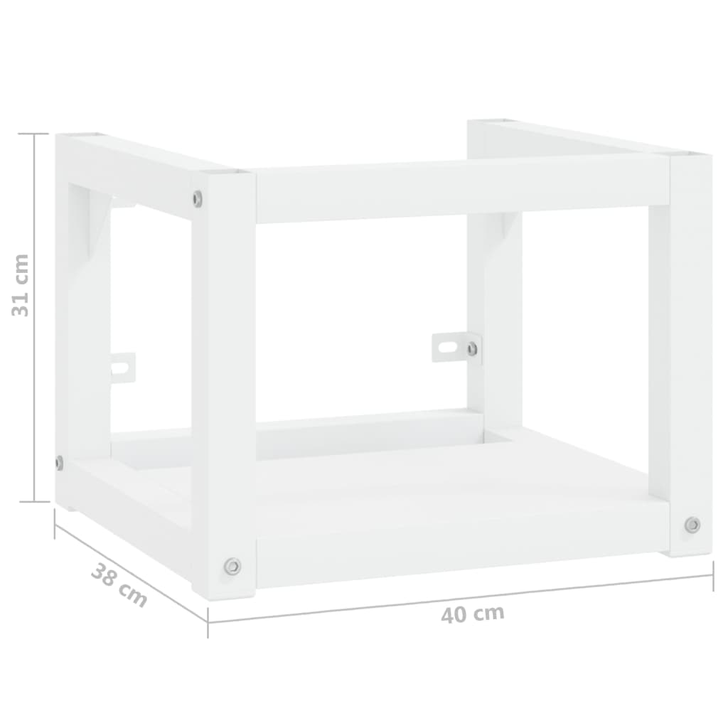 Wastafelframe wandgemonteerd 79x38x31 cm ijzer