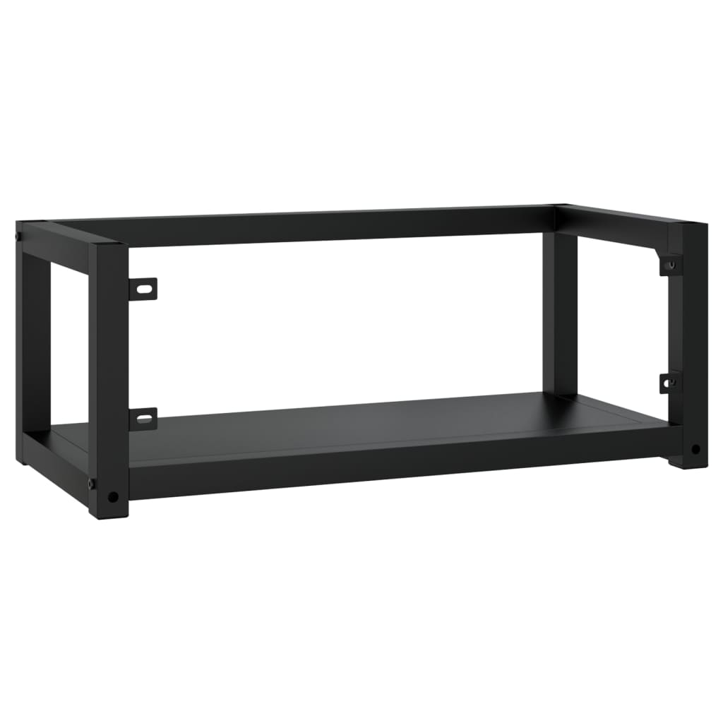 Wastafelframe wandgemonteerd 79x38x31 cm ijzer