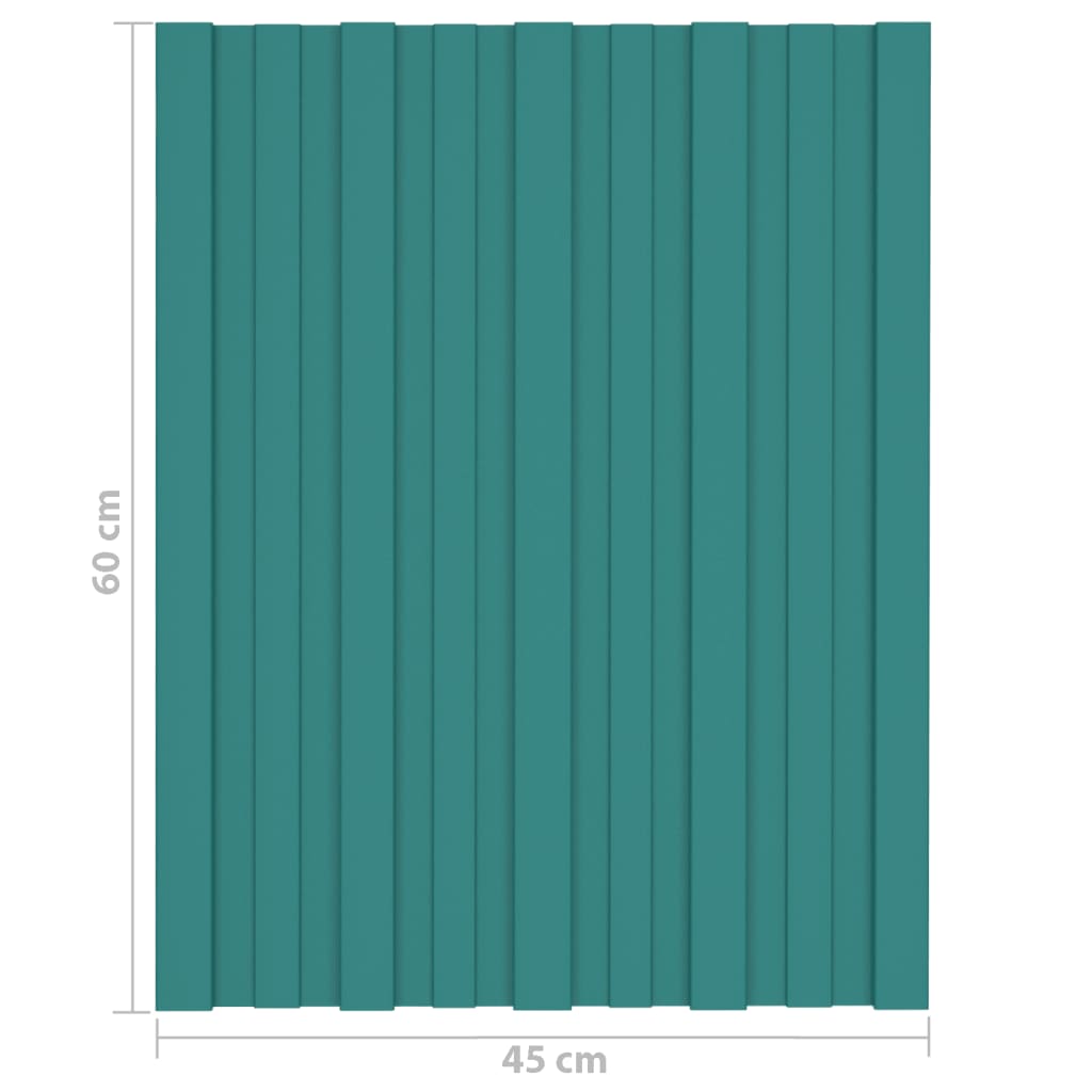 Dakpanelen 36 st 60x45 cm gegalvaniseerd staal