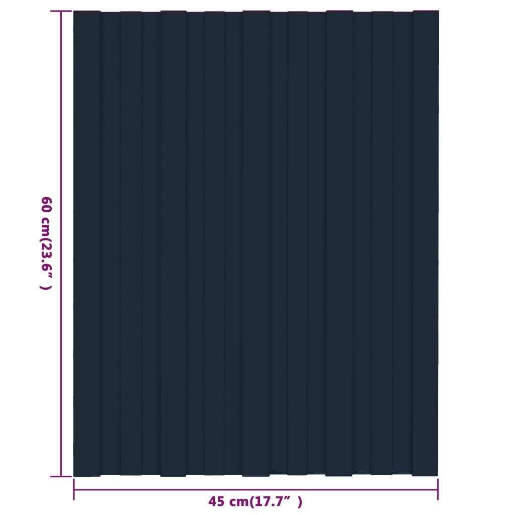 Dakpanelen 36 st 60x45 cm gegalvaniseerd staal