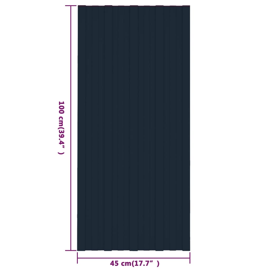 Dakpanelen 36 st 60x45 cm gegalvaniseerd staal