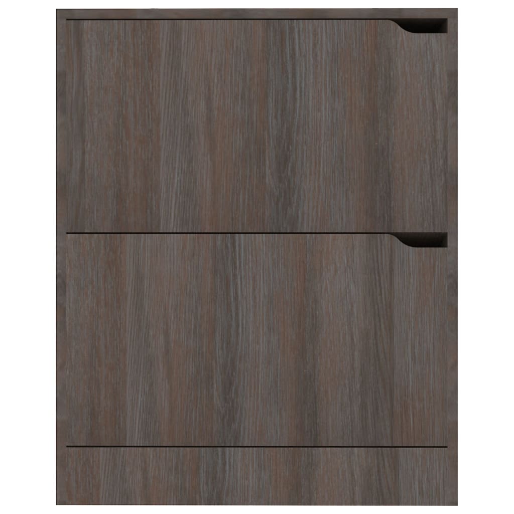 Schoenenkast 3 deuren 59x24x105 cm bewerkt hout sonoma eiken