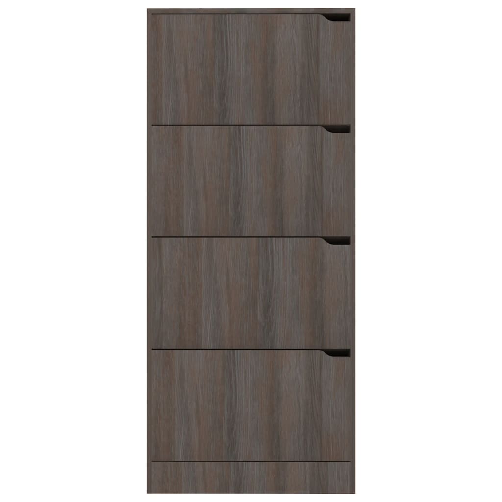 Schoenenkast 3 deuren 59x24x105 cm bewerkt hout sonoma eiken